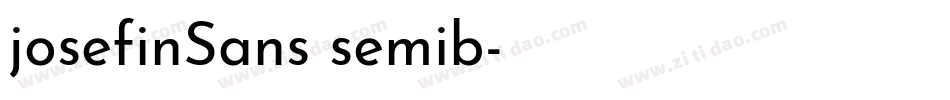 josefinSans semib字体转换